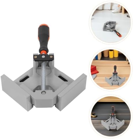 Angle Corner Clamp Rustfree Stainless Steel Heavy-duty for Woodworking 2pcs with Single Handle, Portable Tool Lightweight Clamping Device for Casing Installations and Welding