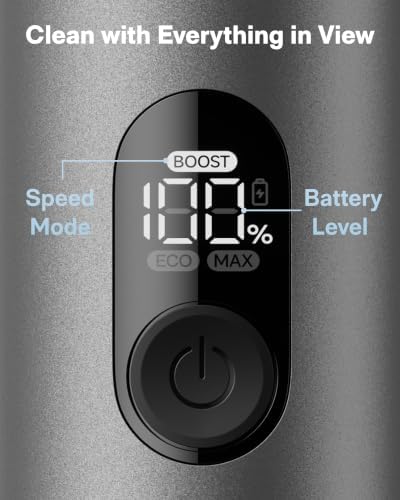 HOTO Swift™ Blast Cordless Electric Spin Scrubber, Digital Display Screen