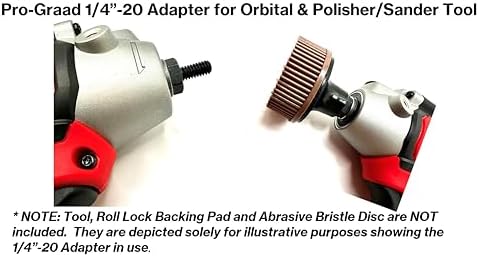 5/16-24 Adapters for Orbital/DA & 12V Cordless Polisher Sander Tools (1/4"-20 Adapter)