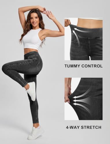 FireSwan Stretchy Jeggings for Women High Waisted Pull On Skinny Jeans