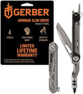 Gerber Armbar Slim Drive 4-in-1 EDC Multitool Pocket Knife, 2.5" Blade,Onyx