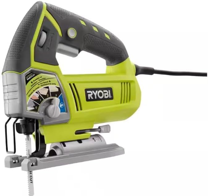 RYOBI 6.1 Amp Variable Speed Orbital Jigsaw with Speed Match (Renewed)