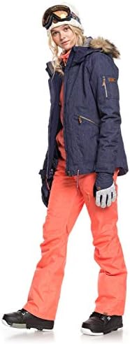 Roxy Women's Nadia Ski Pant – 10K Waterproof, Insulated, PFAS-Free, Adjustable Waist & Snow Gaiters