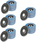 findmall 50 Pack 4-1/2" X 7/8" 60 GRIT Premium Zirconia Type 29 Flap Disc Grinding Wheel Sandpaper for Angle Grinder, Sanding Discs, Finishing