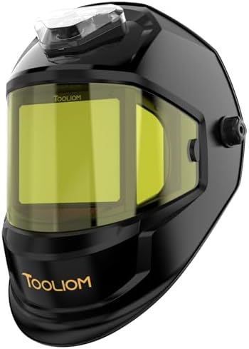 TOOLIOM Panoramic Auto-Darkening Welding Helmet for TIG/MIG/Cut/Grind