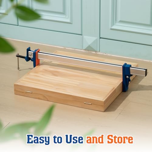 4 Pack 24 Inch Parallel Clamps for Woodworking, DIY, Furniture Assembly and Craft Projects, Lightweight Heavy Duty F-Clamps for Precision Clamping, 25.79 x 5.31 x 1.57 Inches