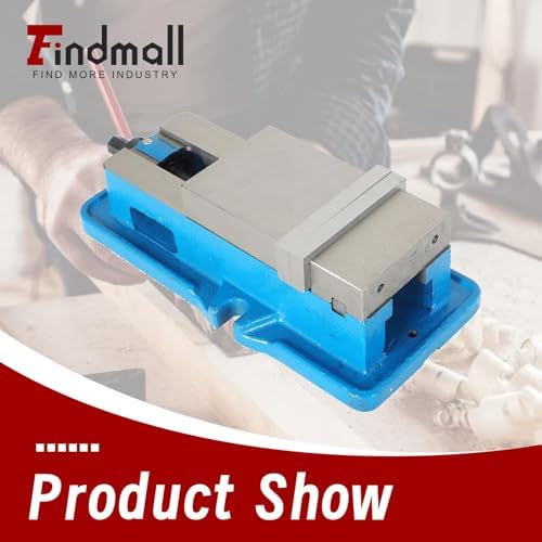 findmall 3" Accuracy Mill Vise Without Base for Milling Shaping and Drilling Machines