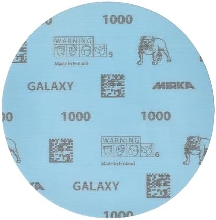 Mirka Galaxy Sandpaper 6 inch Grit 100 50 Discs Hook Loop