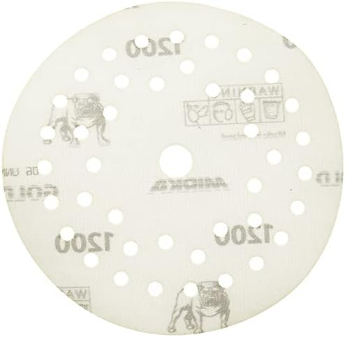 Mirka Sandpaper Gold Film Multifit 5 inch Grit 1200 50 Pack