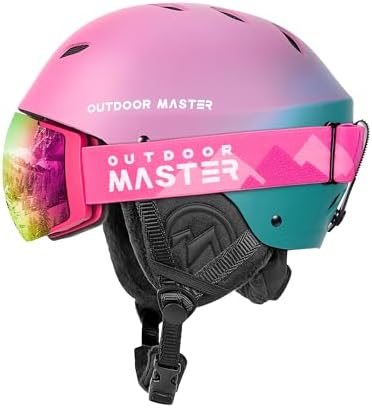 OutdoorMaster Kelvin Ski & Snowboard Helmet Set with RPO Goggles