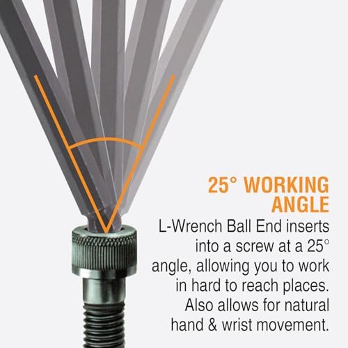 Bondhus 14132 Triple-Pack of .050 to 3/8-Inch Ball End Hex, 1.5 to 10-mm Ball End Hex and Star Fold-Up T6 - T25