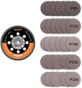 MAXXT 5" Hook & Loop DA Sander Backing Plate Pad 30 Sandpaper, Dual-Action Random Orbital Sanding Pad - Low Profile Edge, Medium Density - for MAXXT Brushless Orbit Sander R7303