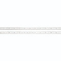 Starrett Full Flexible Steel Rule with Satin Chrome Finish, Quick Reading, and Inch Graduation - 5R Graduation, 12" Length, 1/64" Thickness - C305R-12