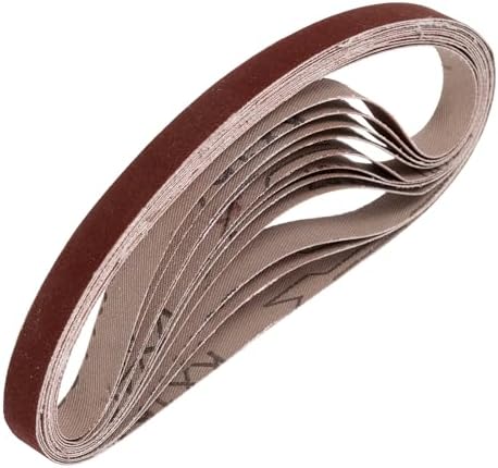 HARFINGTON 3/8 x 13 Inch Sanding Belts, 24 Pcs 400 Grits Aluminum Oxide