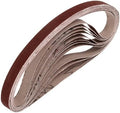 HARFINGTON 1/2 x 18 Inch Sanding Belts, 30 Pcs 400 Grits Aluminum Oxide
