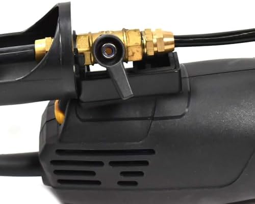Hardin VS5-5" Variable Speed Wet Polisher – 800W 120V, 1000–4500 RPM, Water Feed System with Brass Valve, GFCI Cord, for Granite, Marble, Stone, and Concrete Surface Finishing