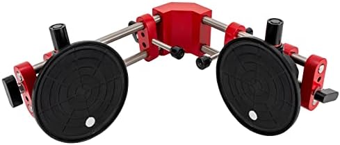 Adjustable Granite Seam Setter For Granite with 6.5 in Suction Cup | 90 Degree Countertop Seam Setter, 3-Knob Adjustment System, 0-2cm Height Range, Stainless Steel Rail, Wrench & Keys Included
