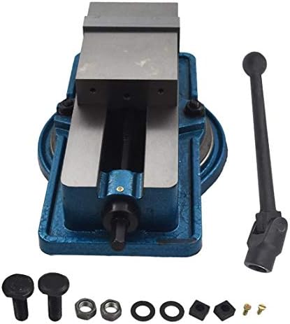 WFLNHB 4 x 4.56" Accuracy Mill Vise 360 Degree Swiveling Base Replacement for Milling Shaping and Drilling Machines