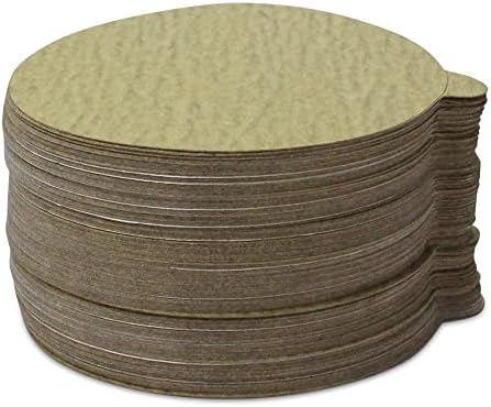 BHA 6" Gold PSA Sanding Discs for DA Sander, 180 Grit - 100 Pack
