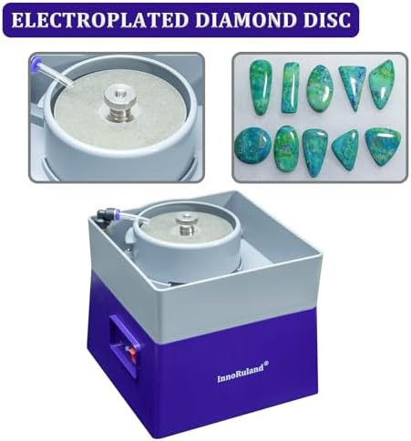 4” Flat Grinding Machine Stone Rock Polisher, Grinder, Shaper Shaping and Polishing Tools, Mineral Rock Polishing Machines, Grinding Machines