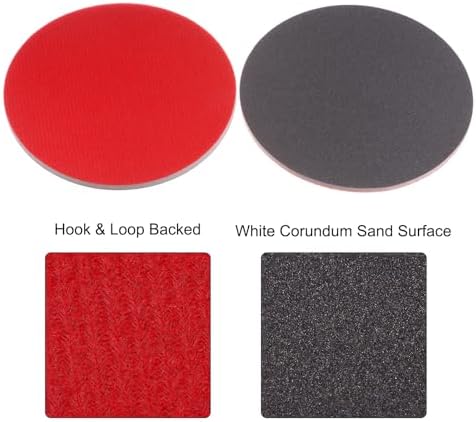 uxcell 12pcs 800 Grit Sanding Sponge 6 Inch Hook and Loop Sponge Sanding Disc Wet/Dry for Car Wood Drywall Metal