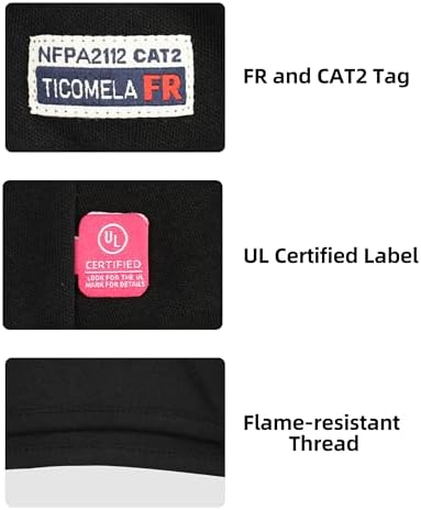 TICOMELA FR Face Mask Balaclava Flame Resistant Hood CAT2 Arc Rated OneSize