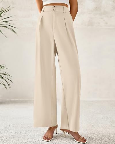 BTFBM Wide Leg Dress Pants Women Business Casual Outfits