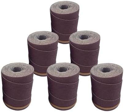 Ready-to-Wrap Sandpaper Rolls | 120 Grit | 6 Pack | for Supermax 16-32 Drum Sanders by Monarch Industrial