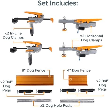 BORA Deluxe Dog Clamp Package with Auto-Adjust Technology