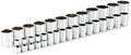 TEKTON 1/2 Inch Drive 12-Point Socket Set, 29-Piece | SHD92012 | (10 - 38 mm), Shallow