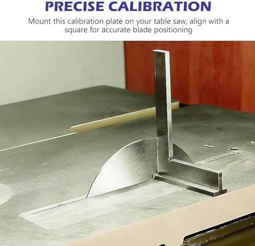 High Precision 10" Table Saw Calibration Steel Plate - 5/8" Arbor Hole, 1/8" Thick #42 Alloy Steel Sanding Disk for Table Saw Calibration & Grinding (1PC)