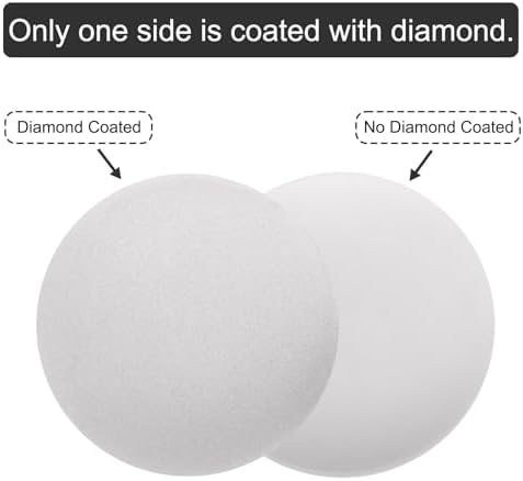 uxcell Diamond Sanding Grinding Disc, 12-Inch (300mm) Grit 150 No Center Hole, Flat Lap Disk Polishing Discs Abrasive Wheel for Gemstone Tile Porcelain Glass Stone Metal