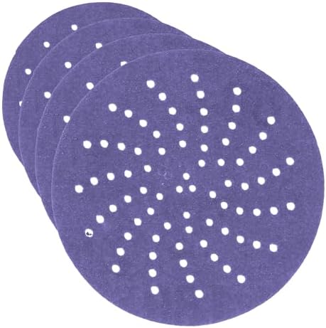3M Hookit Purple Clean Sanding Disc 334U, 30460, 5 in, P800 Grade, 50 Discs per Carton (Pack of 4)