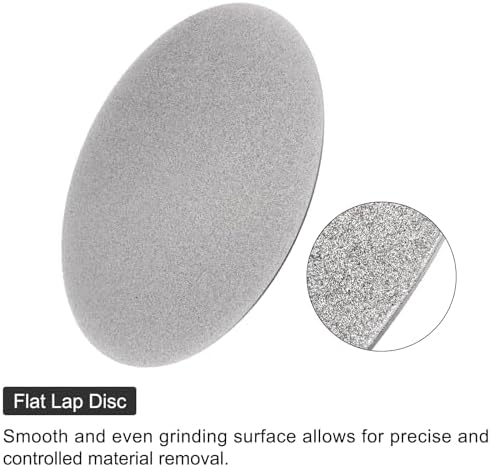 uxcell Diamond Sanding Grinding Disc, 12-Inch (300mm) Grit 60 No Center Hole, Flat Lap Disk Polishing Discs Abrasive Wheel for Gemstone Tile Porcelain Glass Stone Metal