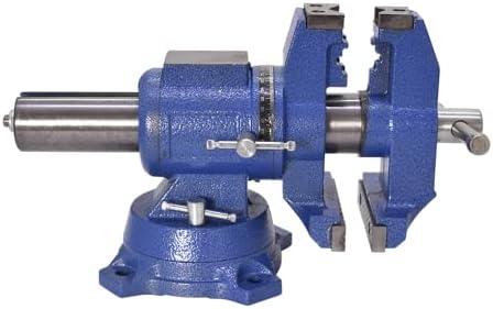 4 Inch Multipurpose Vise 360 Degree Rotation Clamp on Vise with Swivel Base Heavy Duty Multi-Jaw Vise Bench Vise Fit for Household Industry Multifunctional Clamping and Fixing