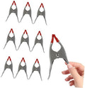 10pcs Heavy-duty A-shaped Spring Clips Iron Carpentry Clamps for Woodworking and Stone Fixing 6-inch Thickened Quick-release Workholding Devices
