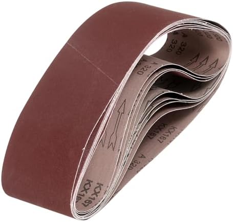 HARFINGTON 3 x 24 Inch Sanding Belts, 8 Pcs 320 Grits Aluminum Oxide