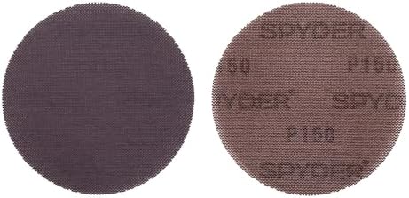 Spyder 50-Pack 150 Grit Sanding Discs, Ceramic Net, 5-Inch Hook and Loop, for Random Orbital Sander (500071)
