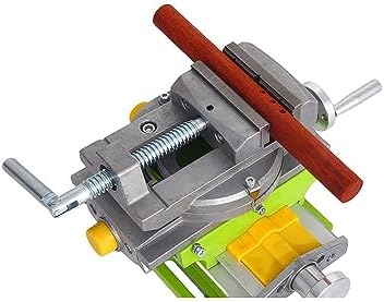 Rotary Table 90 ° 3" Cross Slide Drill Press Vise Horizontal Precision Milling Drilling Machine Vernier Reading Milling Drilling Boring