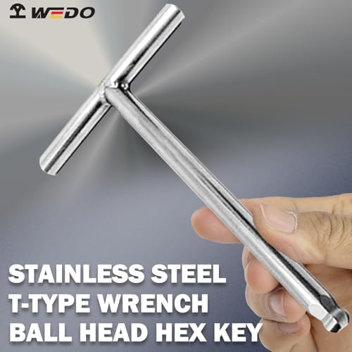 WEDO T Handle Ball-Hex Key Wrench 10mm,Metric,Stainless Steel | T-type Ball-Allen Wrench, Corrosion Resistant, Rust Proof, For DIY,Automotive,Home and Mechanics Repairs