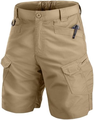 Mens Work Shorts Cargo Tactical Outdoor Wear Resistant Hiking Tool Shorts