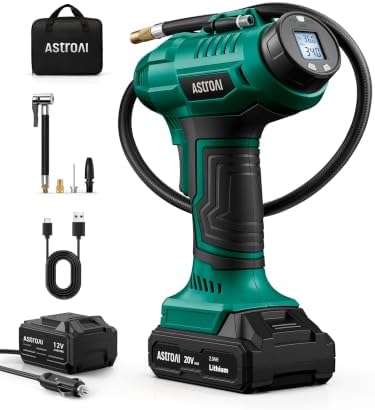 AstroAI Cordless Tire Inflator Portable Air Compressor 160PSI 12VDC Battery