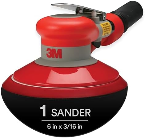 3M Self-Generated Vacuum Random Orbital Sander, 20327, 6 in, 3/16 in Orbit