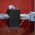 PACLOCK's 82-Series Patented Container Lock, Standard Rekeyable (SR), Keyed Different, Black, Anodized Aluminum, 1, for Ribbed-Handles on Container Doors
