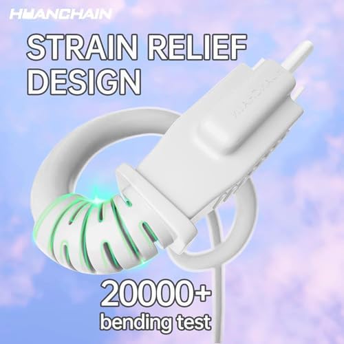 HUANCHAIN Indoor Outdoor White Extension Cord 20 FT Waterproof 16/3 Gauge