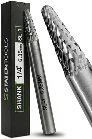 SL-1 Carbide Burr 1/4 In Shank Double Cut Die Grinder