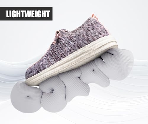 LARNMERN Steel Toe Loafers Women Slip On Work Safety Shoes Walking Sneakers