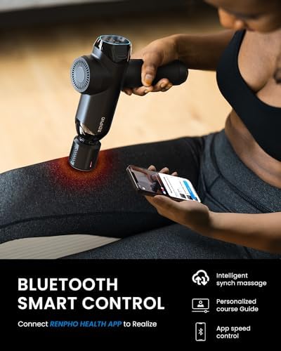 RENPHO Power+ Thermacool Massage Gun with Heat and Cold Head