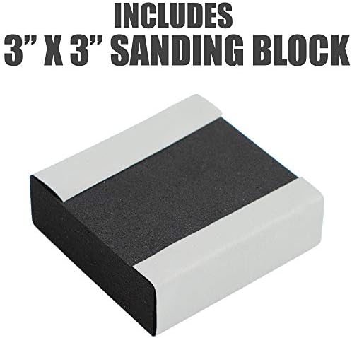 Micro-Mesh 19 Piece Woodworkers Pack with 18 Abrasive 3 Inch by 6 Inch Sheets and a Foam Sanding Block