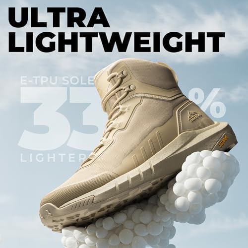 NORTIV 8 Men's Tactical Hiking Boots Lightweight Cushion